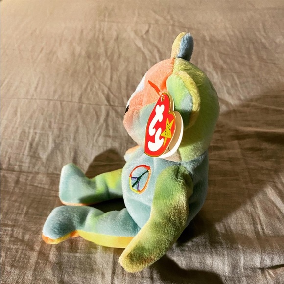 Vintage Peace bear Ty Beanie Baby - Picture 3 of 4